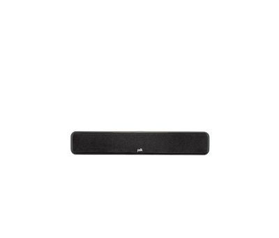 Boxa centru Polk Audio Signature Elite ES35, vedere frontală, grilaj negru, logo vizibil în centru.