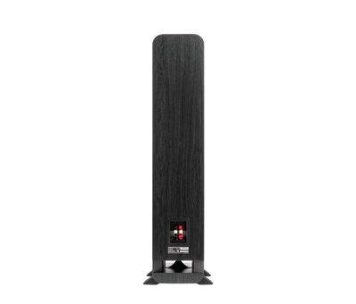 Polk Audio Signature Elite ES55, vedere din spate, culoare neagră, cu terminale de conectare vizibile.
