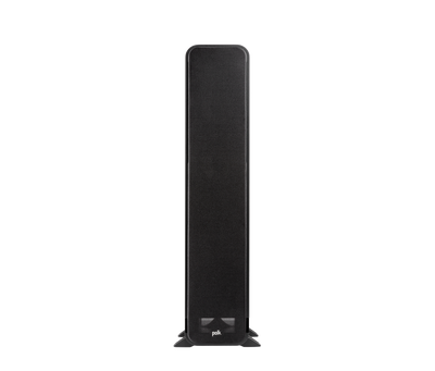 Polk Audio Signature Elite ES55, vedere frontală, culoare neagră, grilaj față vizibil, boxă de podea.