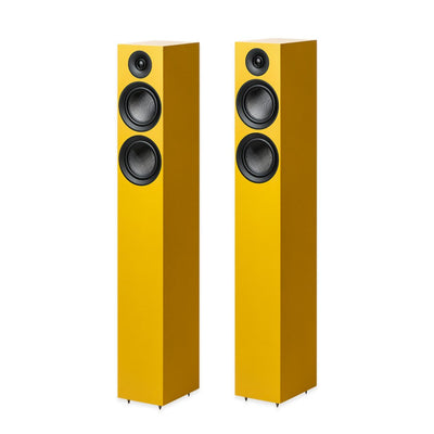 Pro-Ject Speaker Box 12 E Carbon Boxe de podea - Pereche, finisaj Satin Golden Yellow, imagine oficială.