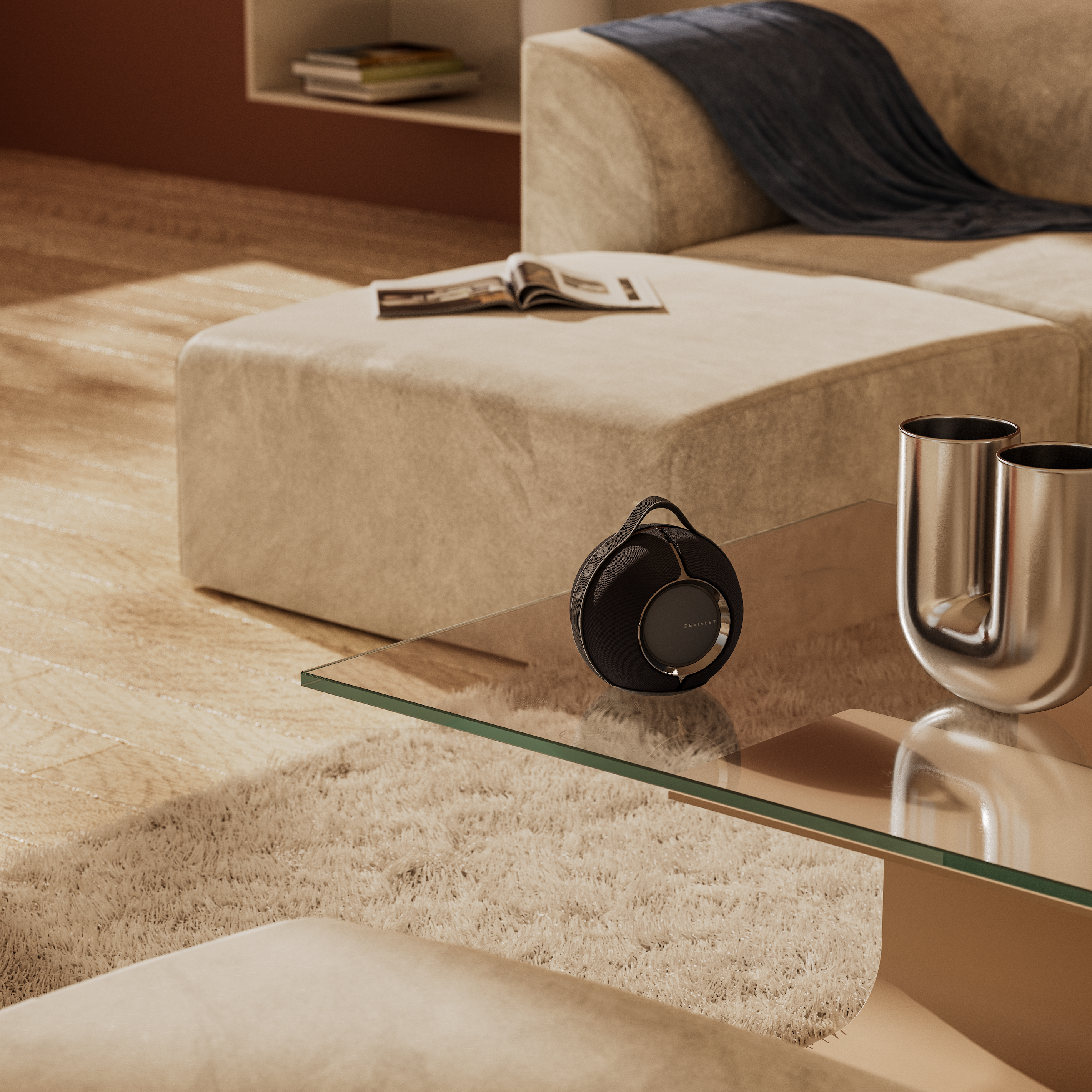 Devialet Mania Boxa activa portabila - cu dock Deep Black, imagine oficiala 7.