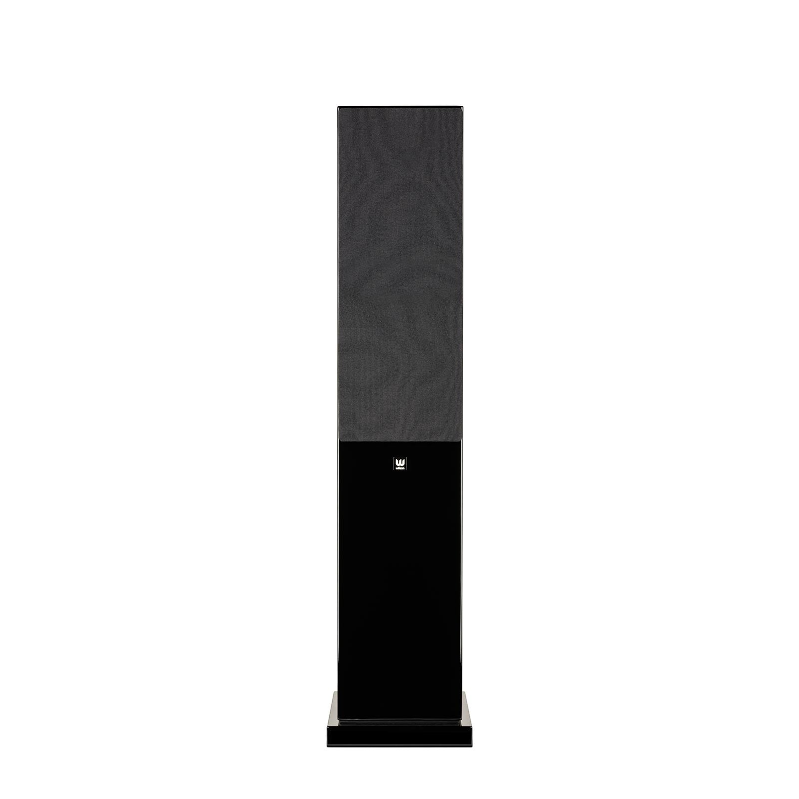 Boxă Wilson Exclusive 8, față cu grilaj, negru, detalii logo vizibile. Ideală pentru sistem home theater.