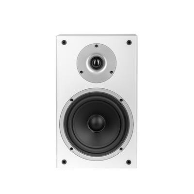 Boxa Wilson Raptor 3, față, albă. Prezintă un tweeter și un woofer clar vizibile, șuruburi negre.