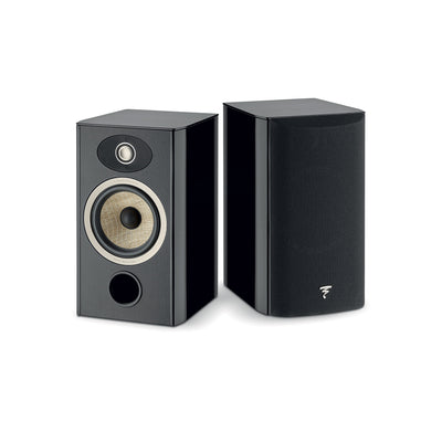 Boxe Focal ARIA EVO X N°1, vedere frontală, culoare negru, difuzor principal și tweeter vizibile.
