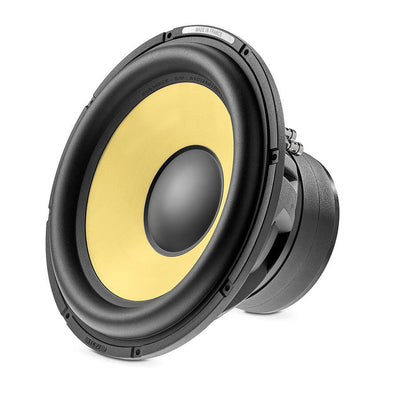 Subwoofer auto Focal SUB 30 KXE de 30 cm cu membrană K2 galbenă