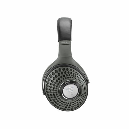 Căști Focal Bathys Bluetooth, vedere laterală dreapta, finisaj negru, cupe din aluminiu și magneziu.