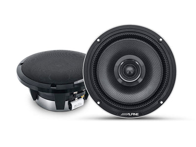 Boxe auto coaxiale Alpine HDZ-65 de 16,5 cm, vedere frontală