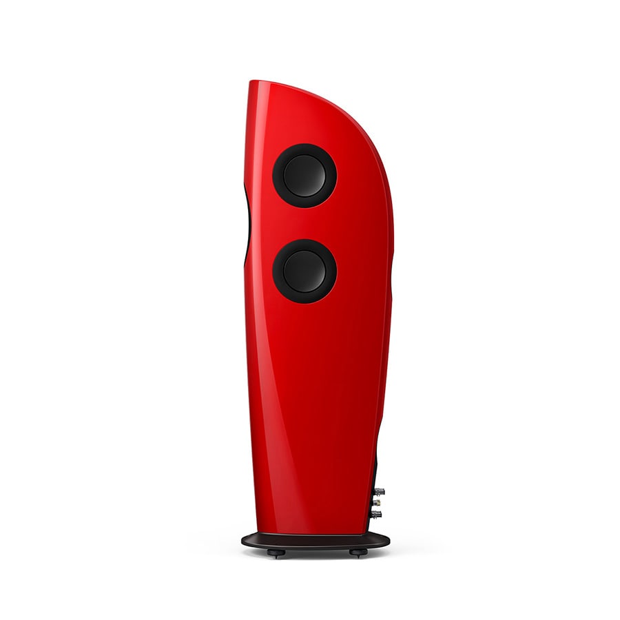 Boxe de podea KEF Blade Two Meta finisaj Racing Red / Grey, fotografie oficială KEF 