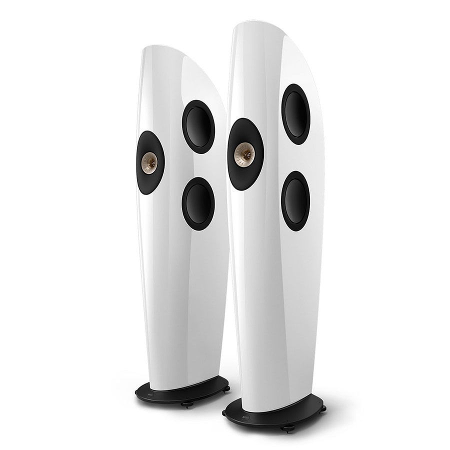 KEF Blade One Meta Boxe de podea - Pereche Arctic White / Champagne, imagine oficială KEF 2.