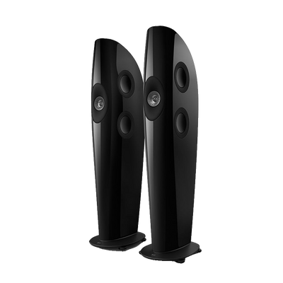 KEF Blade Two Meta Boxe de podea - Pereche Piano Black / Grey, imagine oficială.