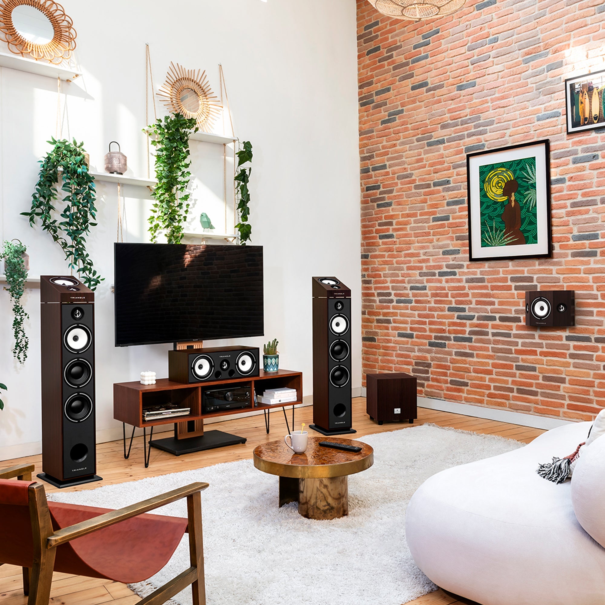 Triangle Borea BRA1 Boxe Dolby Atmos - Pereche Walnut, imagine oficială.