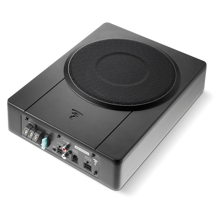 Subwoofer auto activ Focal ISUB ACTIVE 2.1 de 20 cm cu amplificator integrat