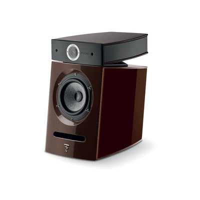 Focal Diablo Utopia Colour Evo Boxe de raft, unghi 34°, culoare Hot Chocolate, difuzor și tweeter vizibile.