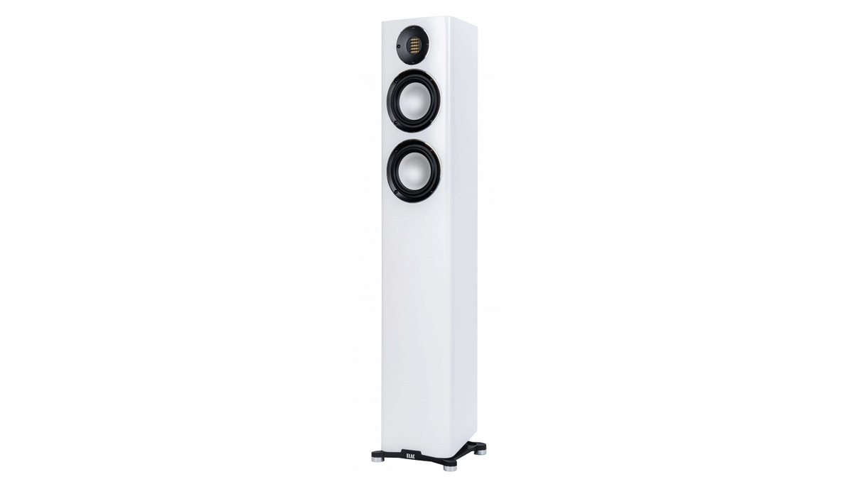 Elac Carina FS 247.4 Boxe de podea - Pereche Satin White, imagine oficială.