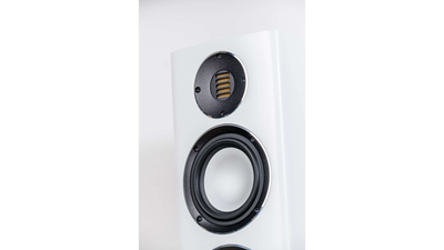 Elac Carina FS 247.4 Boxe de podea - Pereche Satin White, imagine oficială.