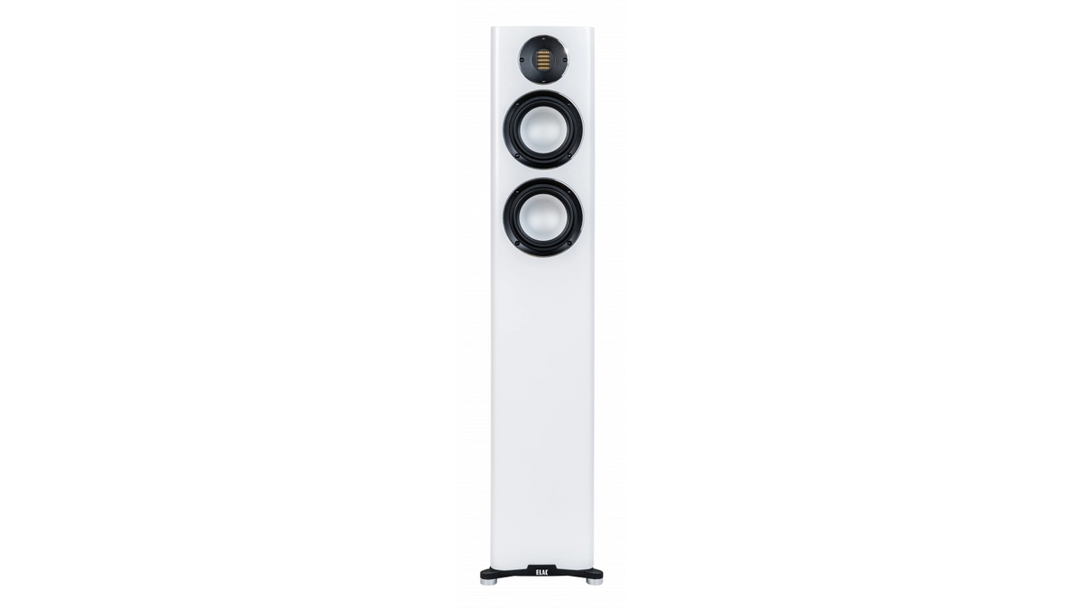 Elac Carina FS 247.4 Boxe de podea - Pereche Satin White, imagine oficială.
