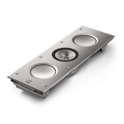 KEF Ci3160RLM-THX în finisaj Aluminium Silver, vedere laterală
