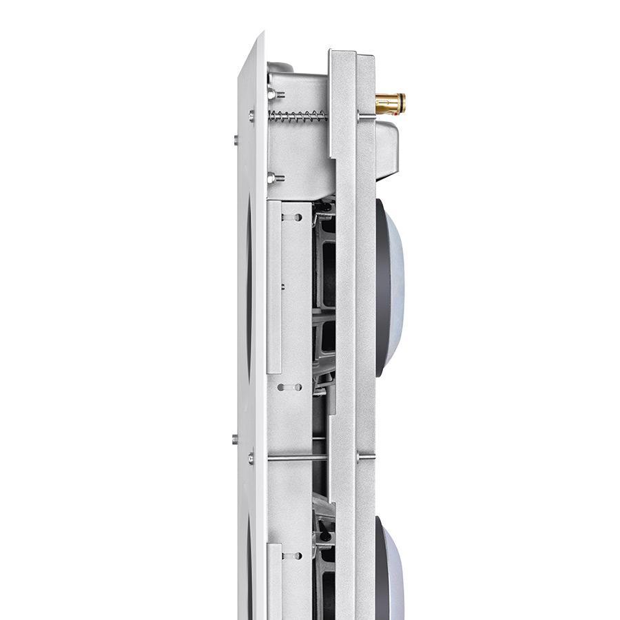 KEF Ci3160RLb-THX, vedere laterală cu cadrul de montaj