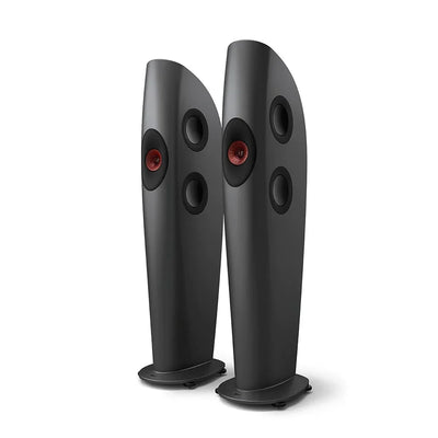KEF Blade Two Meta Boxe de podea - Pereche Charcoal Grey / Red, imagine oficială 1.