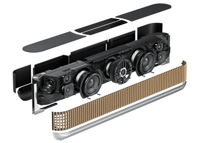 Bang & Olufsen Beosound Theatre 55 Soundbar Silver / Light Oak, imagine oficială.