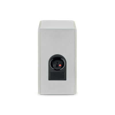 Focal VESTIA N°1, vedere din spate, alb, arată conectorii pentru cabluri audio. Ideal pentru home theater.