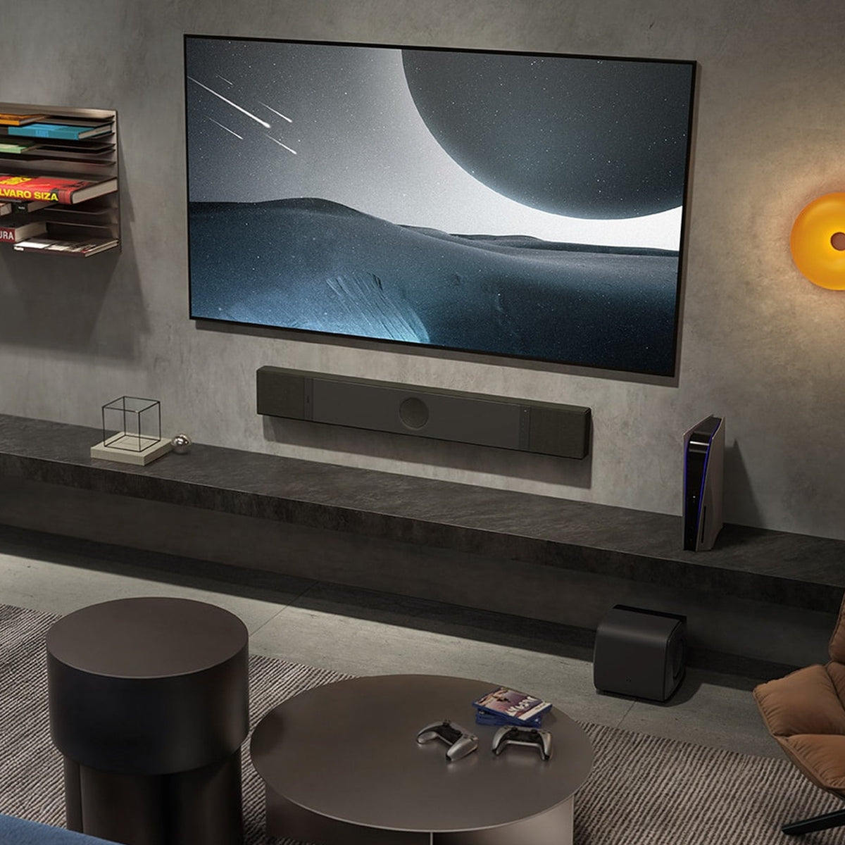 KEF XIO Soundbar Slate Black, imagine oficială KEF 3.