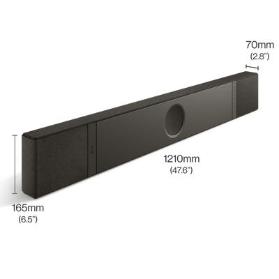 KEF XIO Soundbar Slate Black, imagine oficială KEF 4.