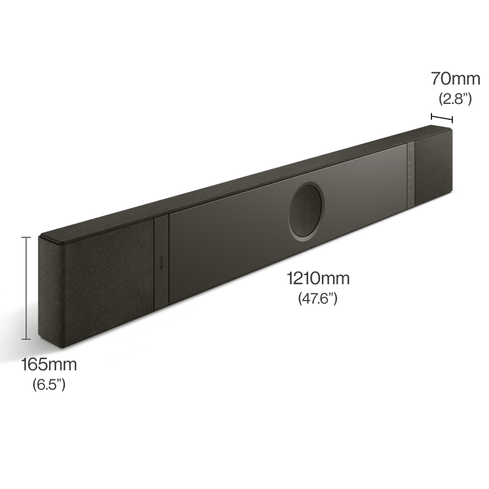 KEF XIO Soundbar Slate Black, imagine oficială KEF 4.