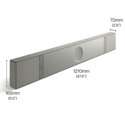 KEF XIO Soundbar Silver Grey, imagine oficială KEF 4.